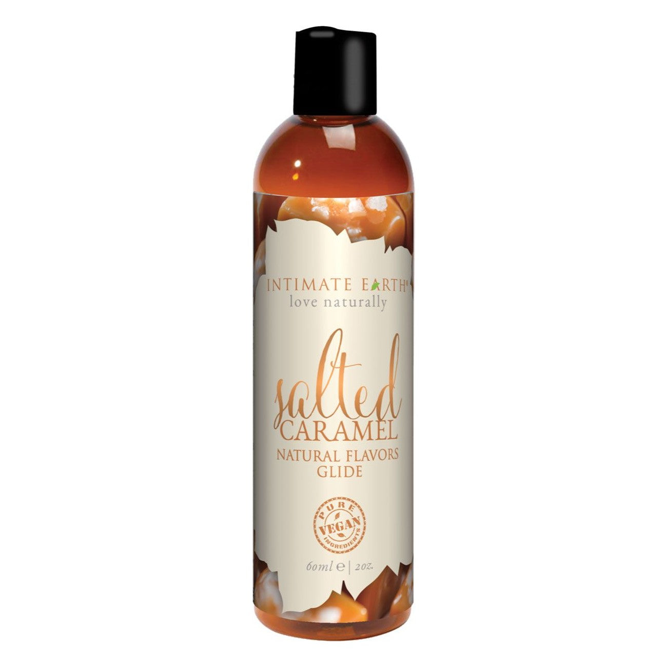Intimate Earth Natural Flavors Water-Based Lubricant, Salted Caramel, (60ml) (2oz), Product Image