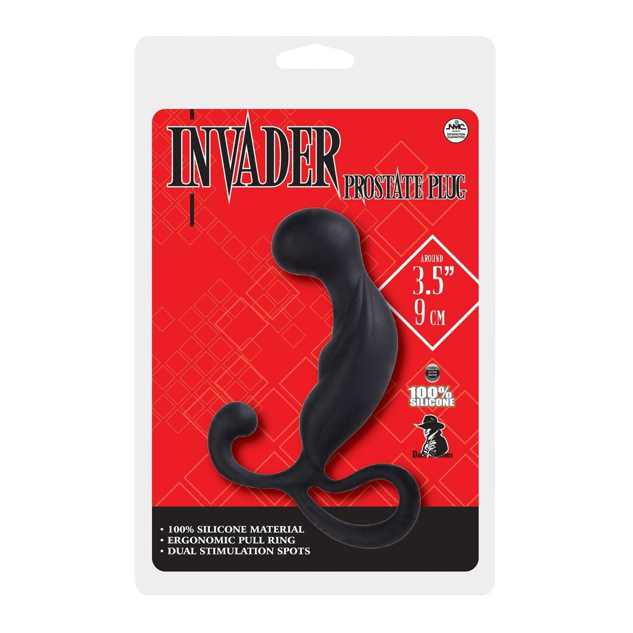 Invader Prostate 3.5" Butt Plug, Product Package