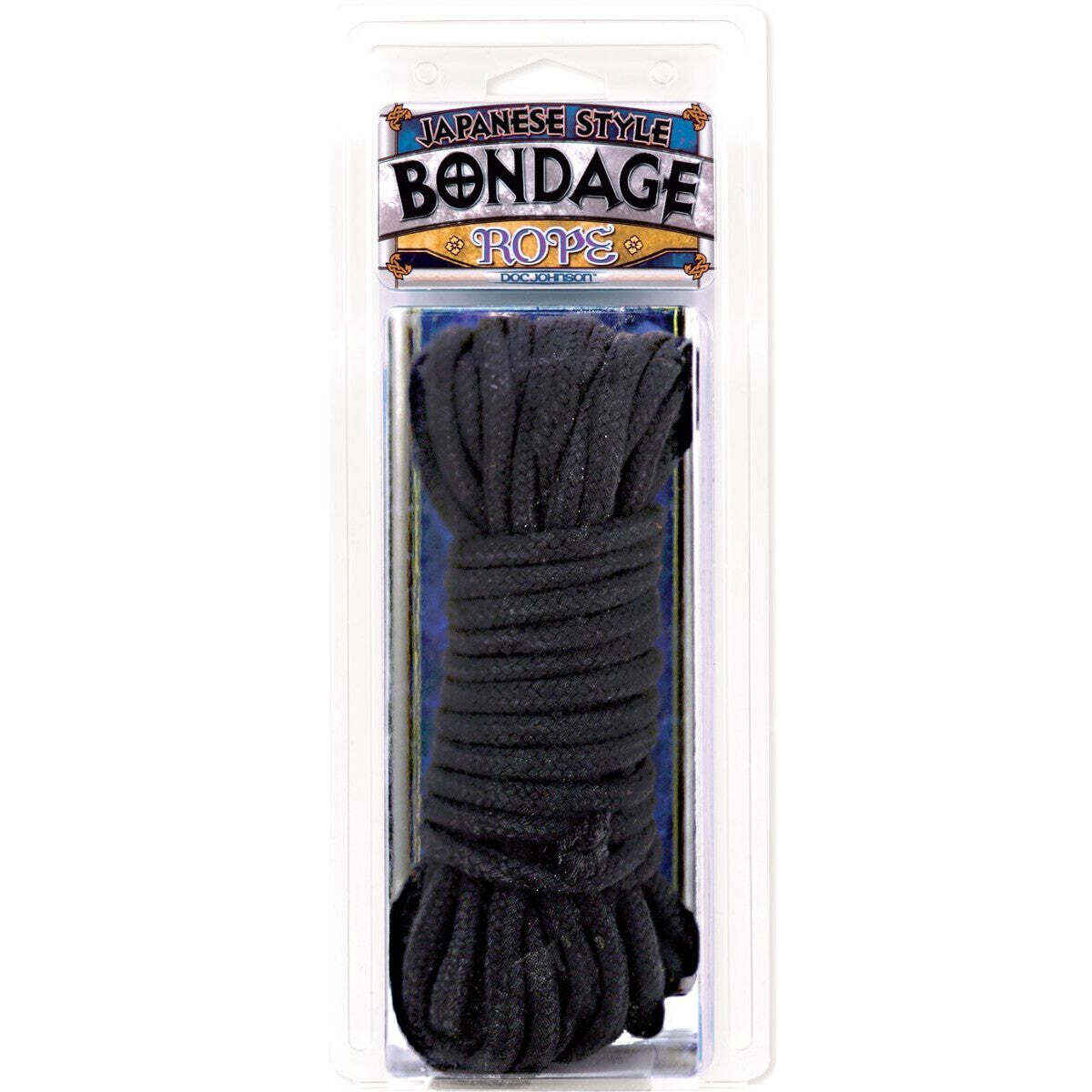Japanese Style Bondage Rope (10m), Black, Product Package