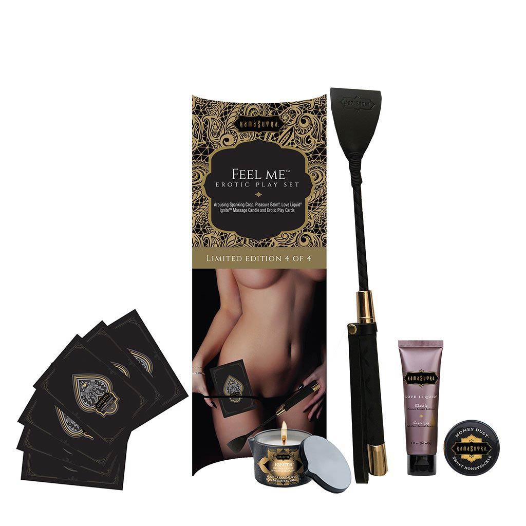 Kama Sutra Feel Me Erotic Play Set, Product Box and Contents