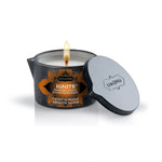 Kama Sutra Ignite Massage Candle, Sweet Almond, Product Image, Flame Lit