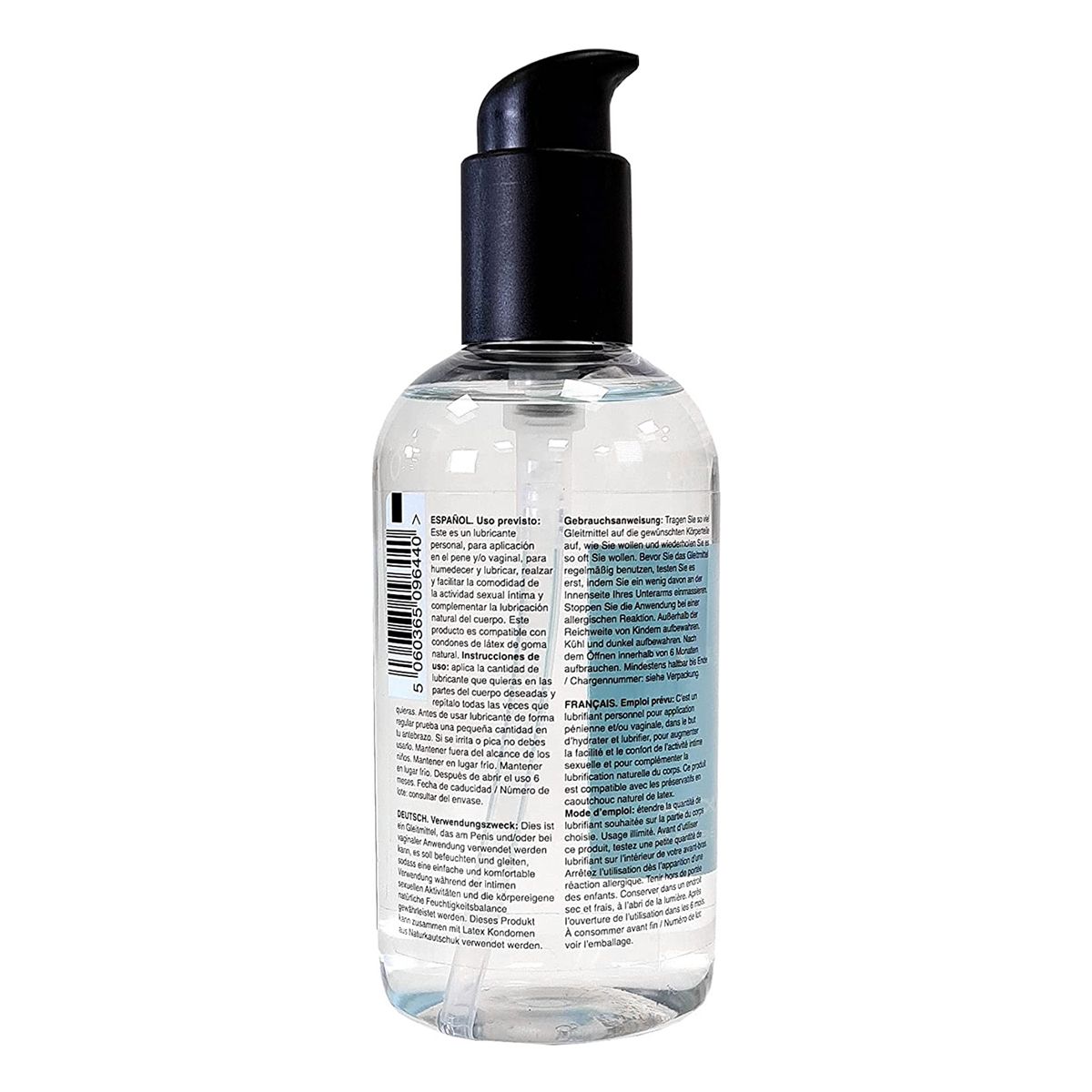 Kinx Aqua Slix Water-Based Lubricant (250ml), Product Image, Back View