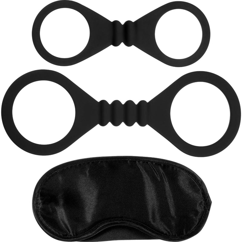 Kinx Bound to Please Blindfold, Wrist & Ankle Cuffs, Product Image, Front View