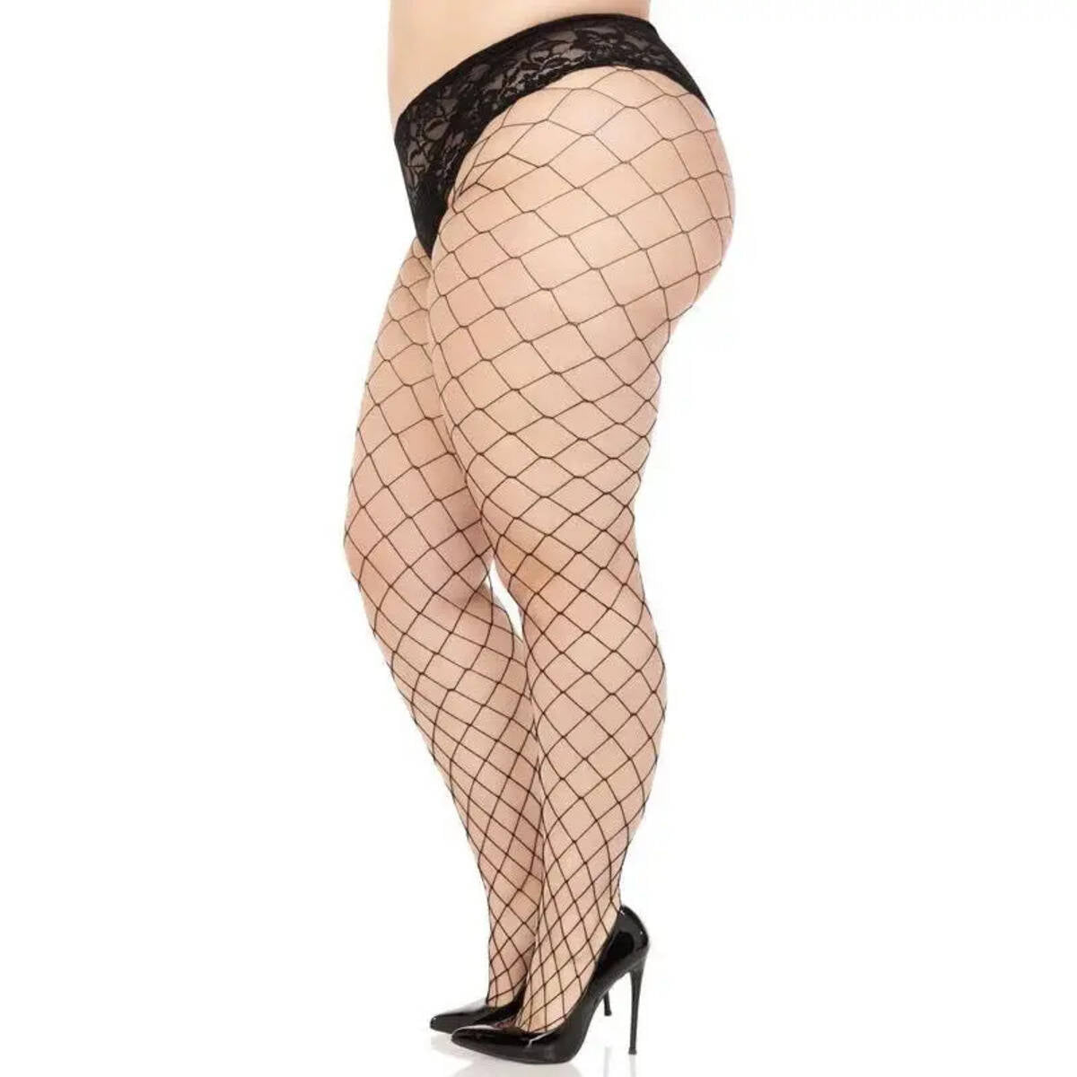 Leg Avenue Evie Plus Fence Net Tights
