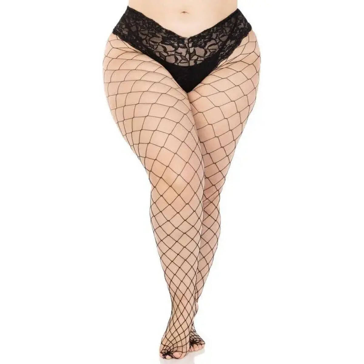 Leg Avenue Evie Plus Fence Net Tights