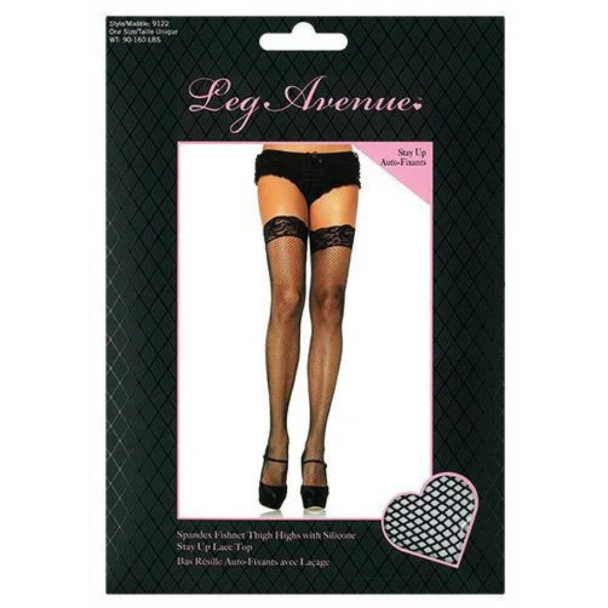 Leg Avenue Nicole Fishnet Thigh High Stockings