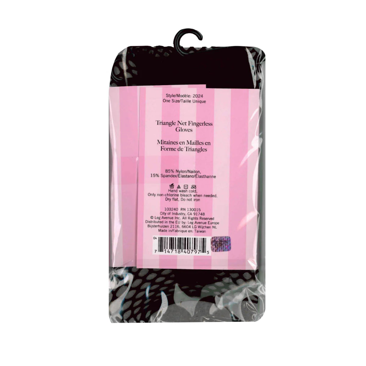 Leg Avenue Triangle Net Fingerless Arm Warmer Gloves