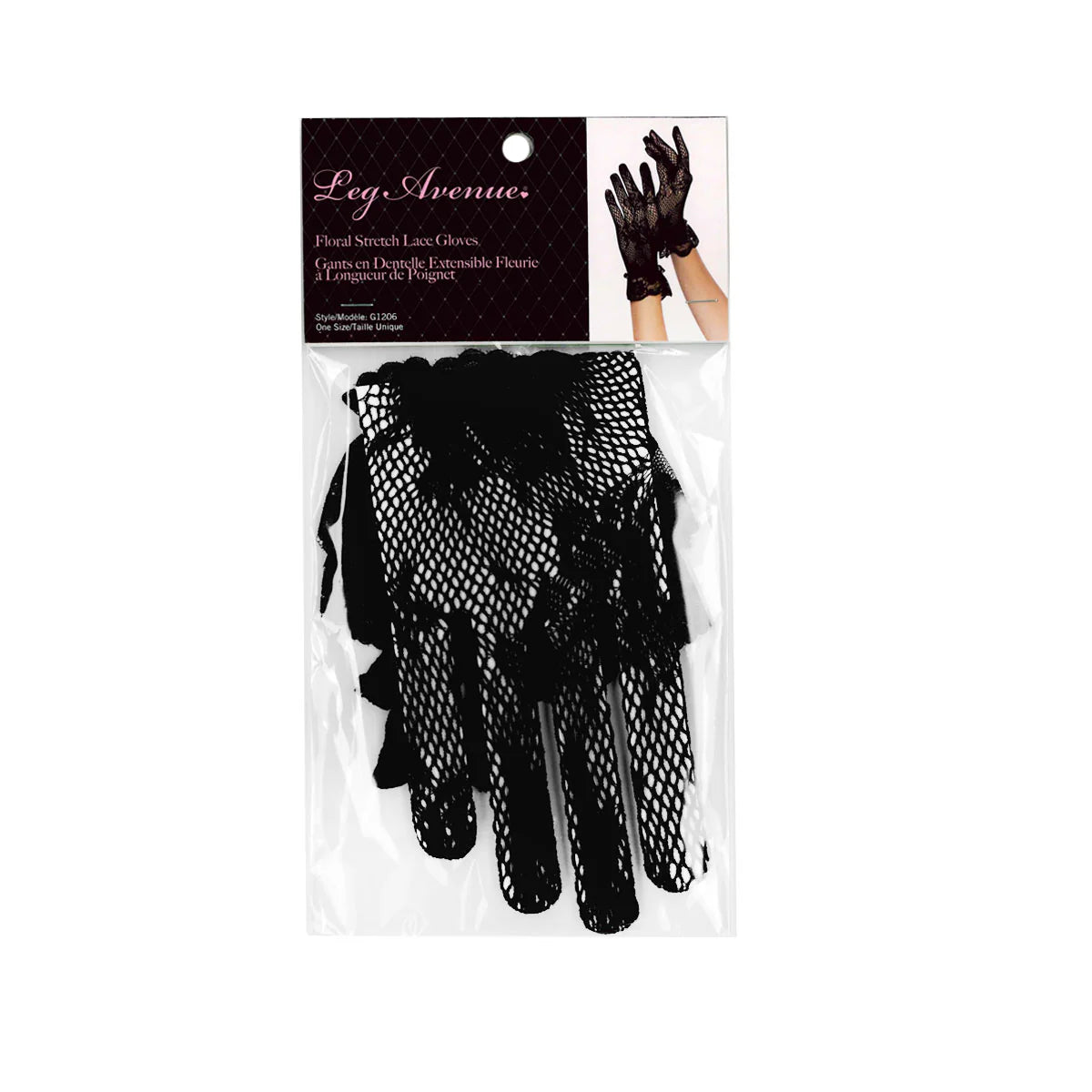 Leg Avenue Wrist Length Lace Gloves