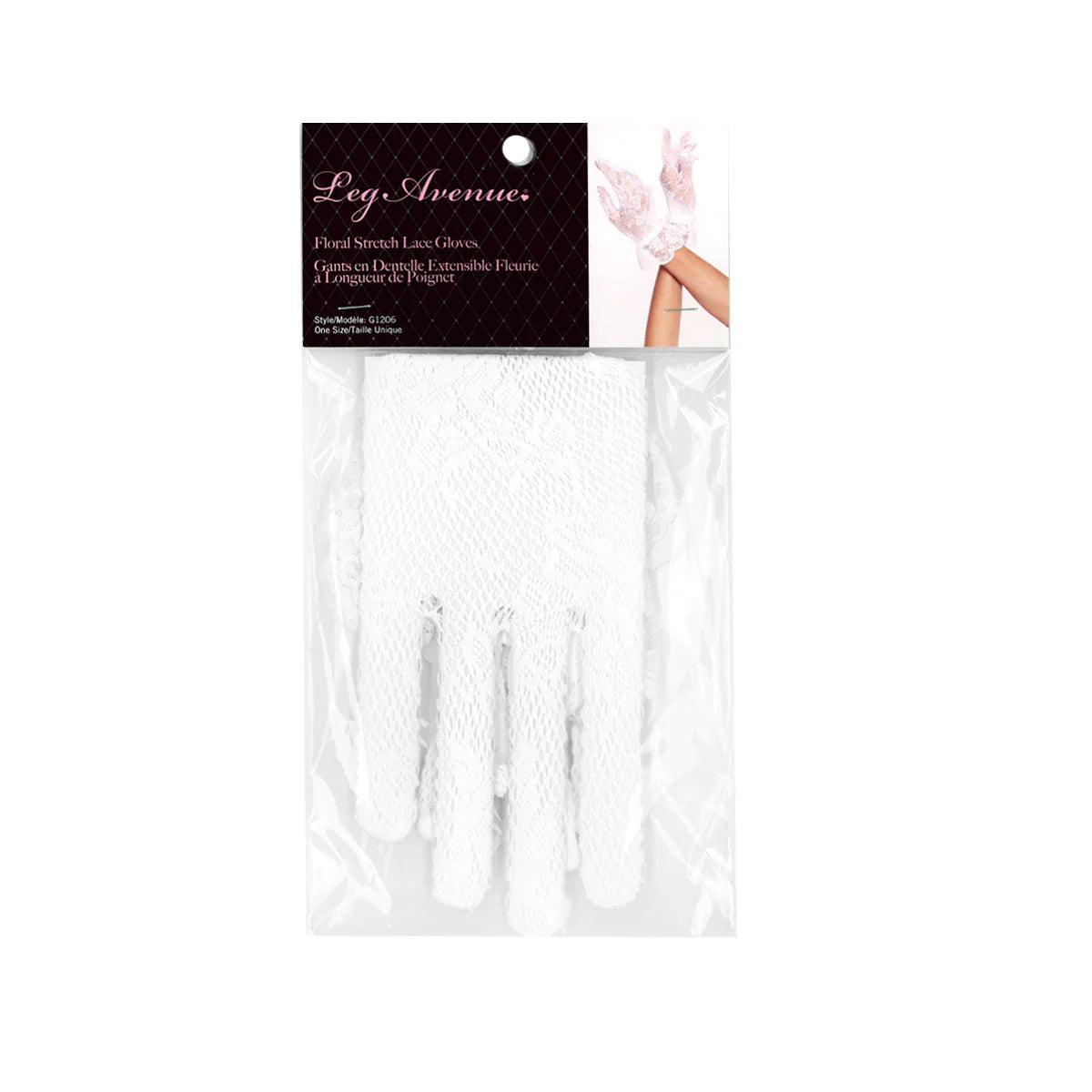 Leg Avenue Wrist Length Lace Gloves