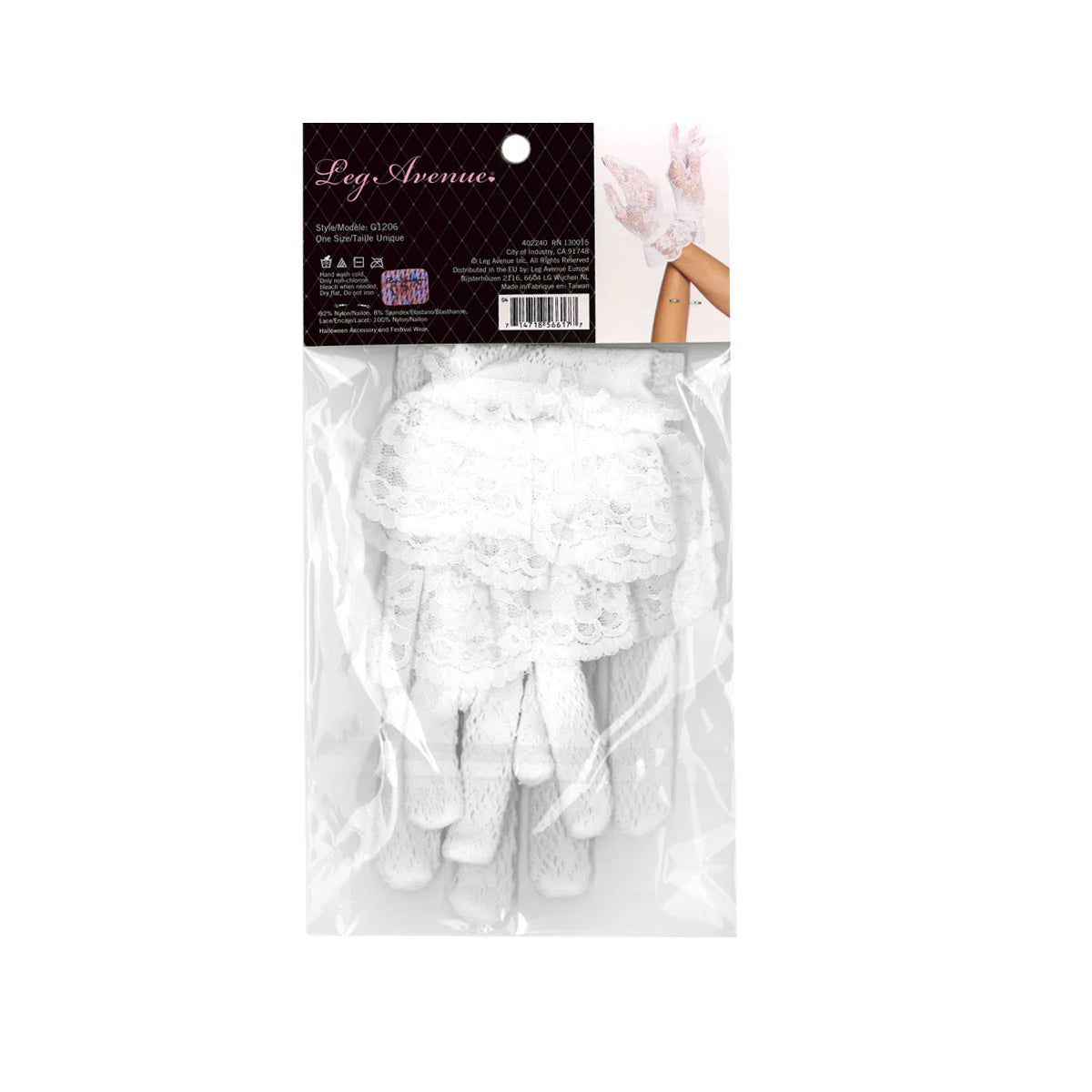Leg Avenue Wrist Length Lace Gloves