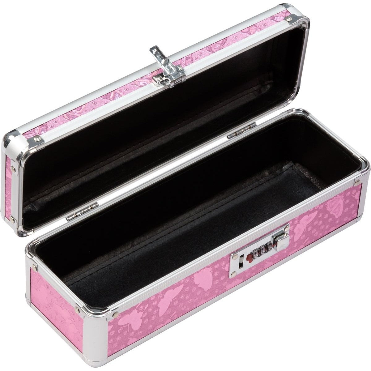 Lockable Medium Vibrator Case, Pink, Product Image, Case Opened