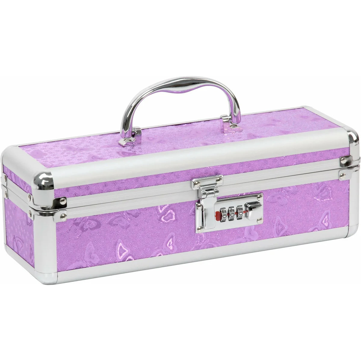 Lockable Medium Vibrator Case, Purple, Product Image, Case Closed