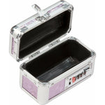 Lockable Small Vibrator Case, Purple, Case Opened