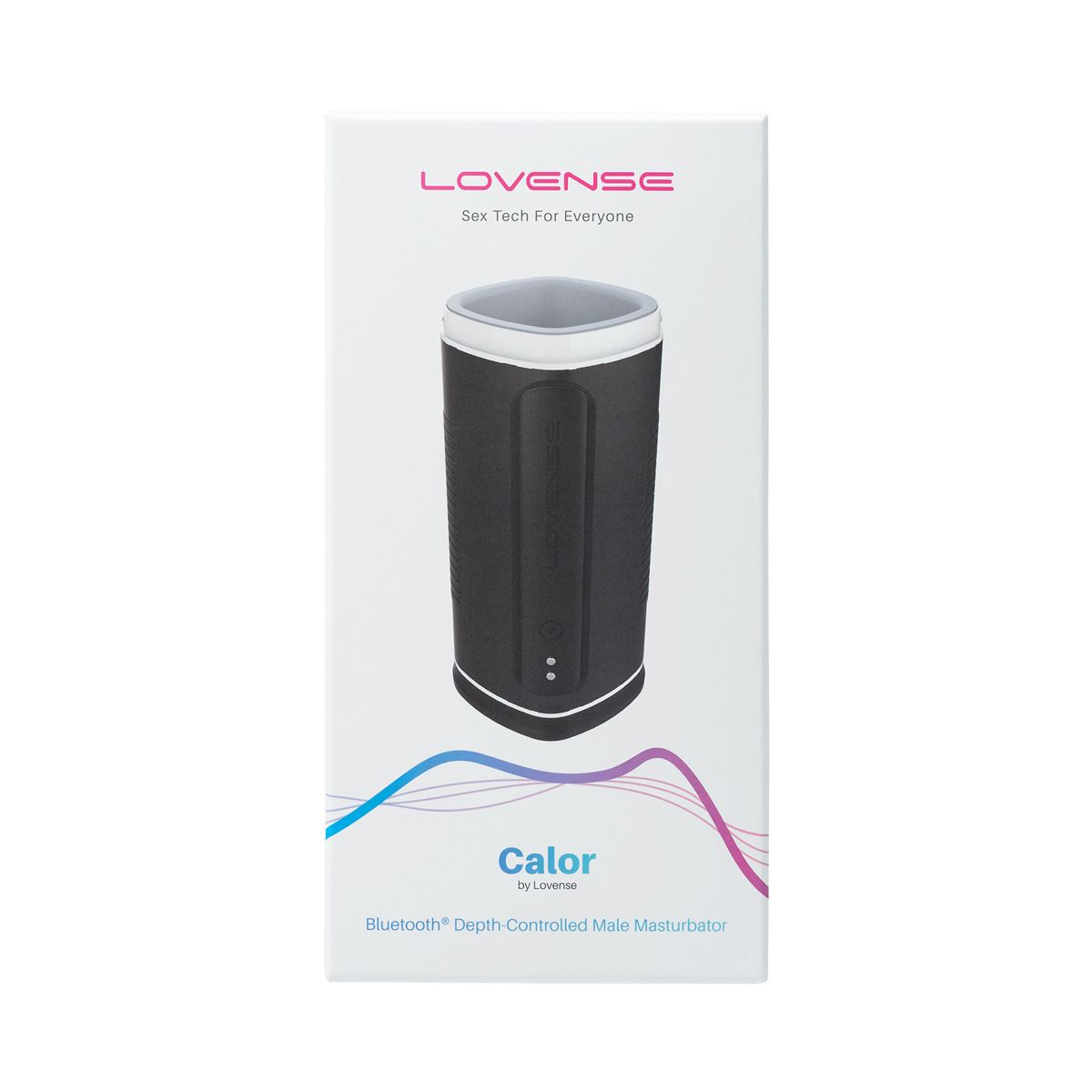 Lovense Calor Male Masturbator, Product Box, Front View