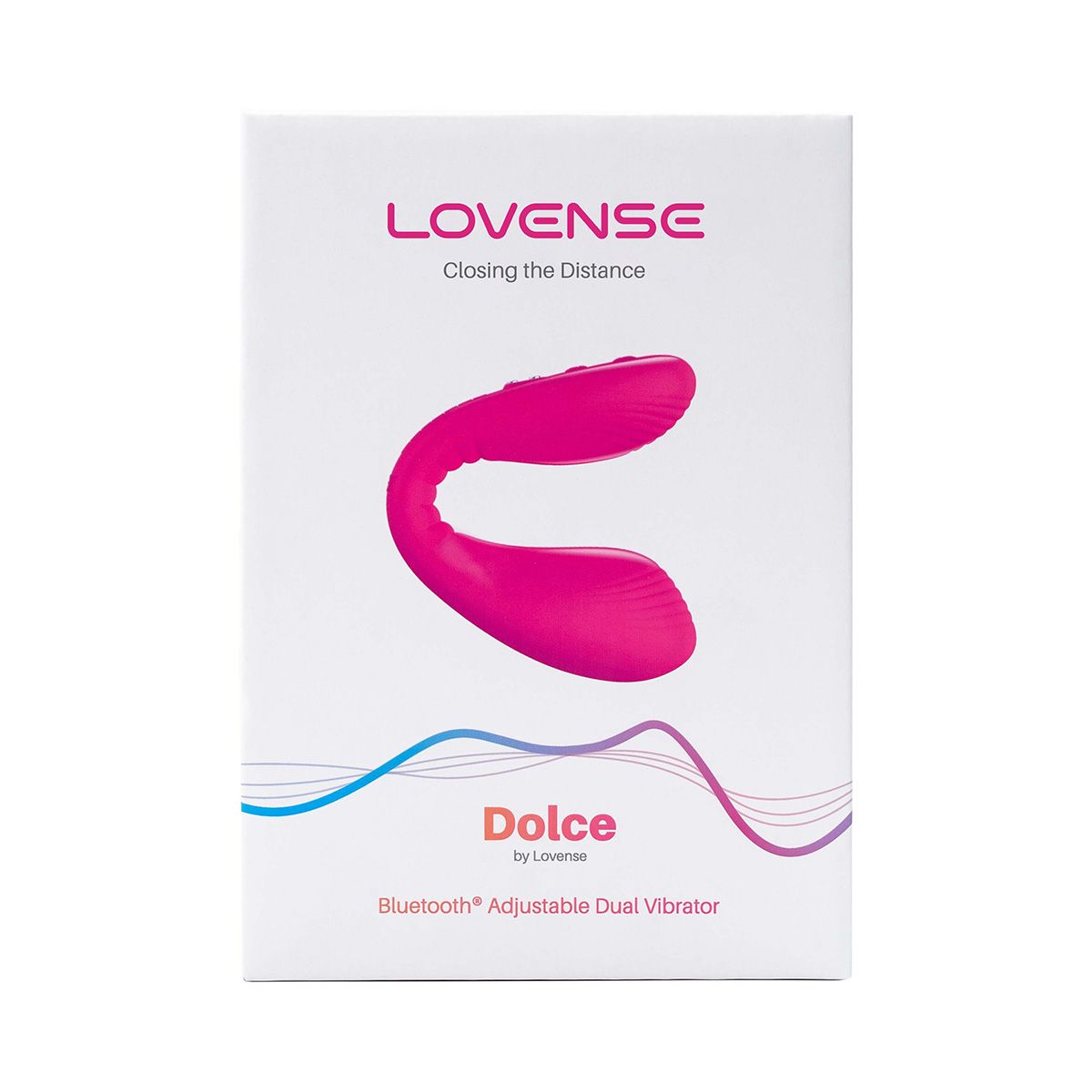 Lovense Dolce Adjustable Dual Vibrator, Product Box, Front View