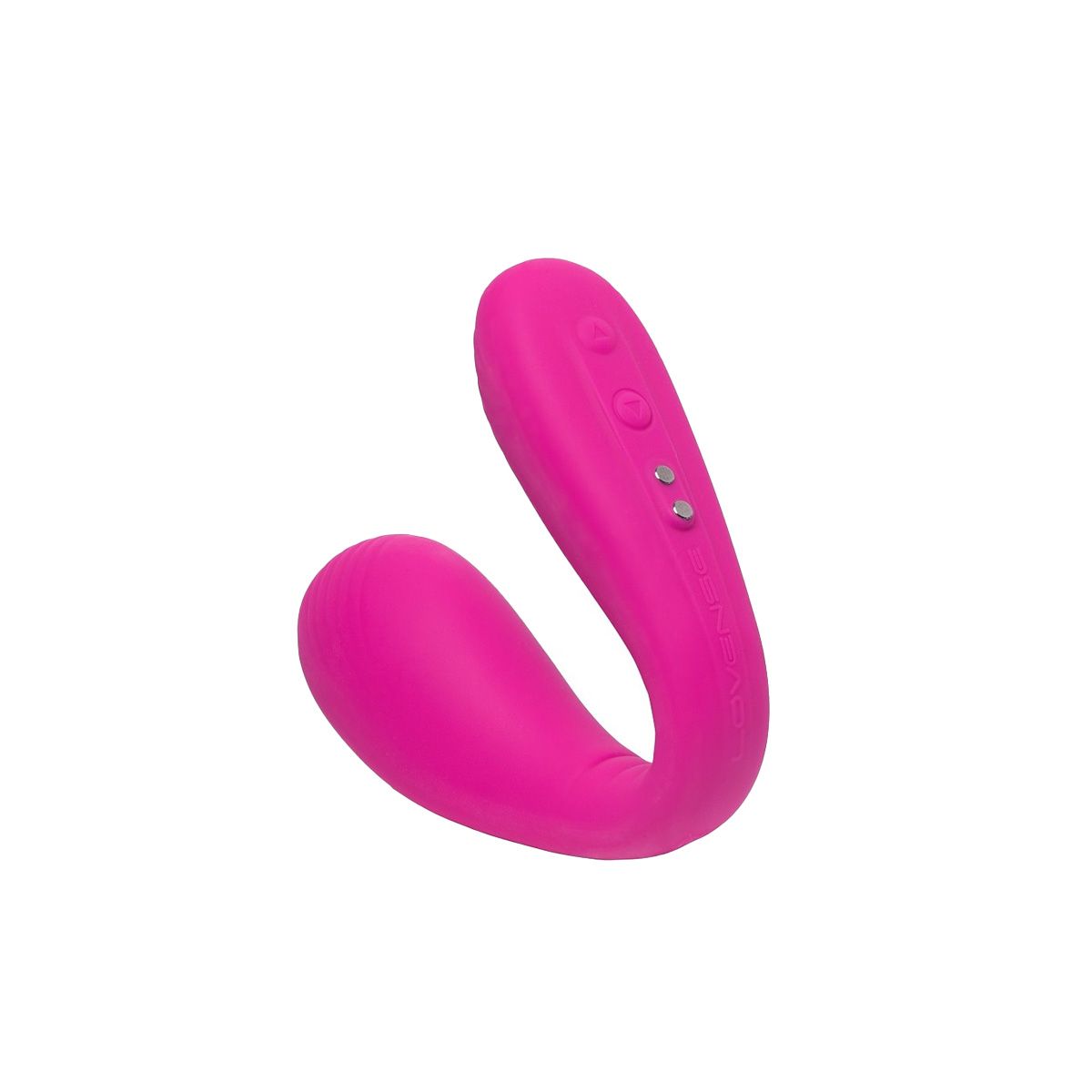 Lovense Dolce Adjustable Dual Vibrator, Product Image, Upside Down, Concave to the Right