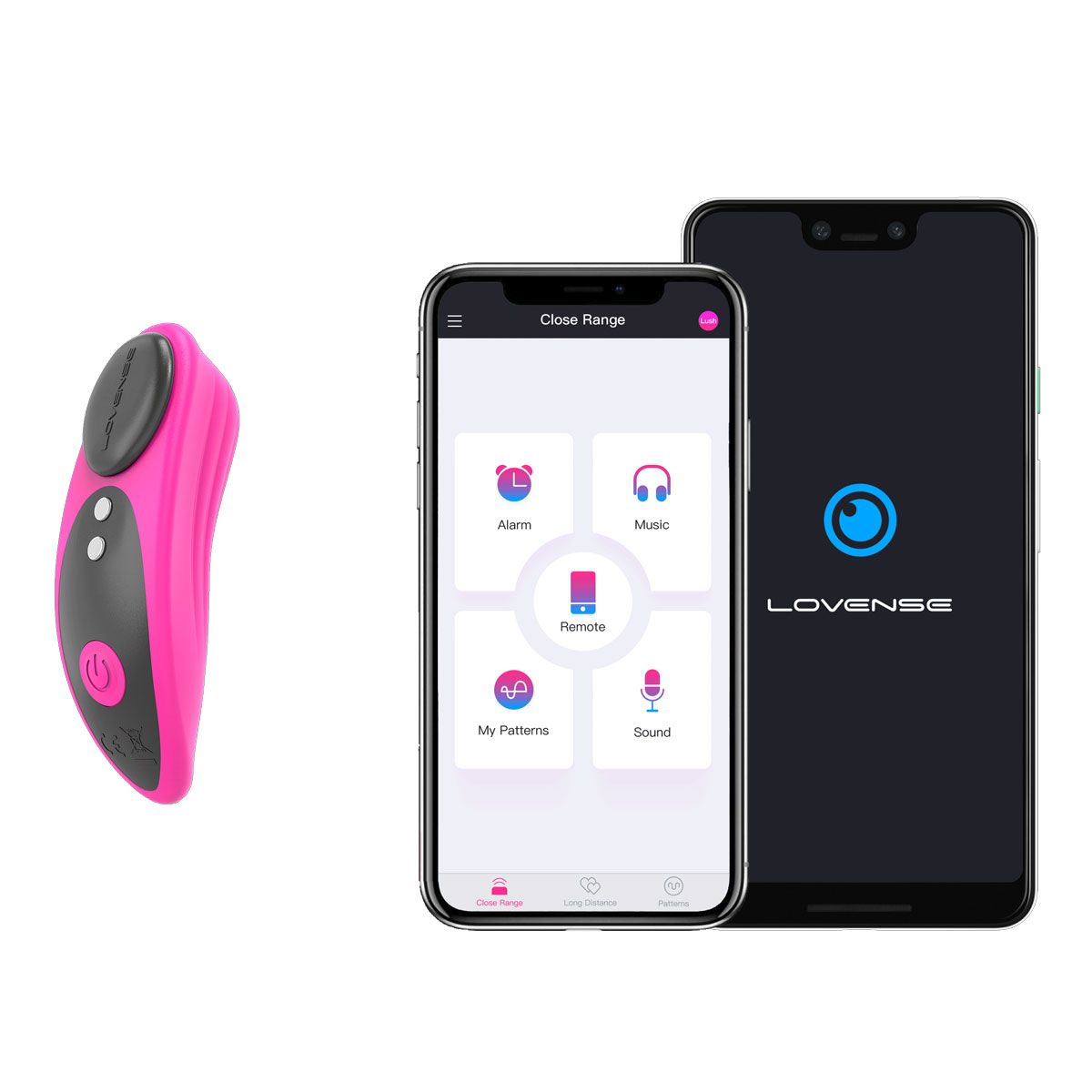 Lovense Ferri Panty Vibrator, Showing App-Control