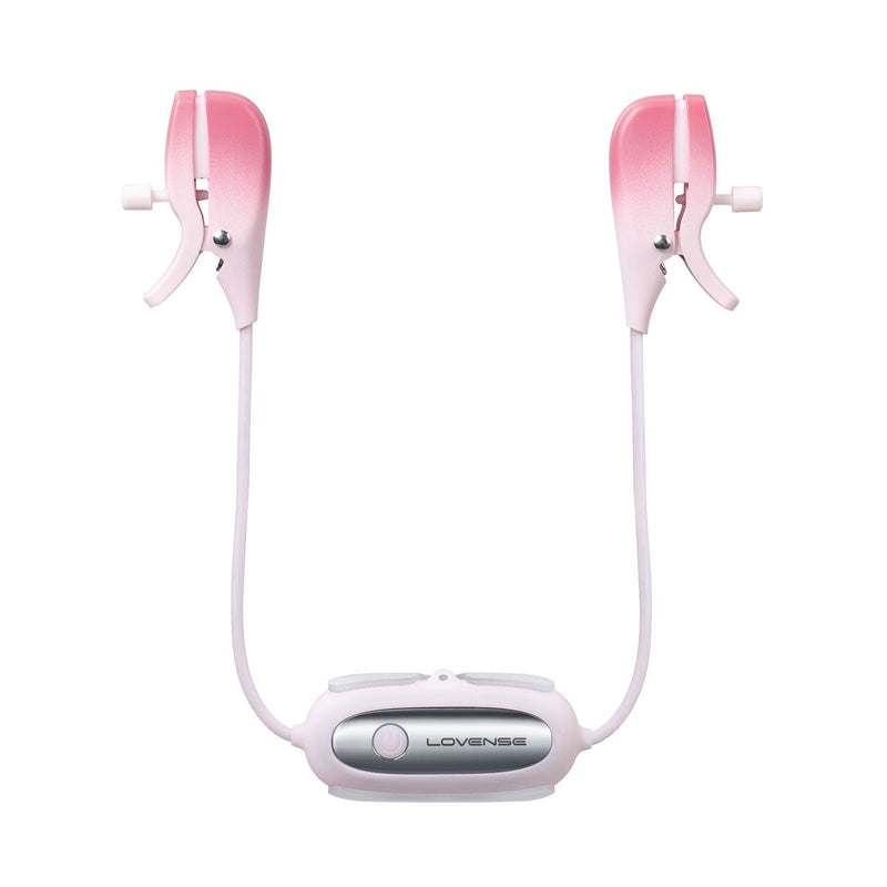 Lovense Gemini Vibrating Nipple Clamps, Product Image, Front View