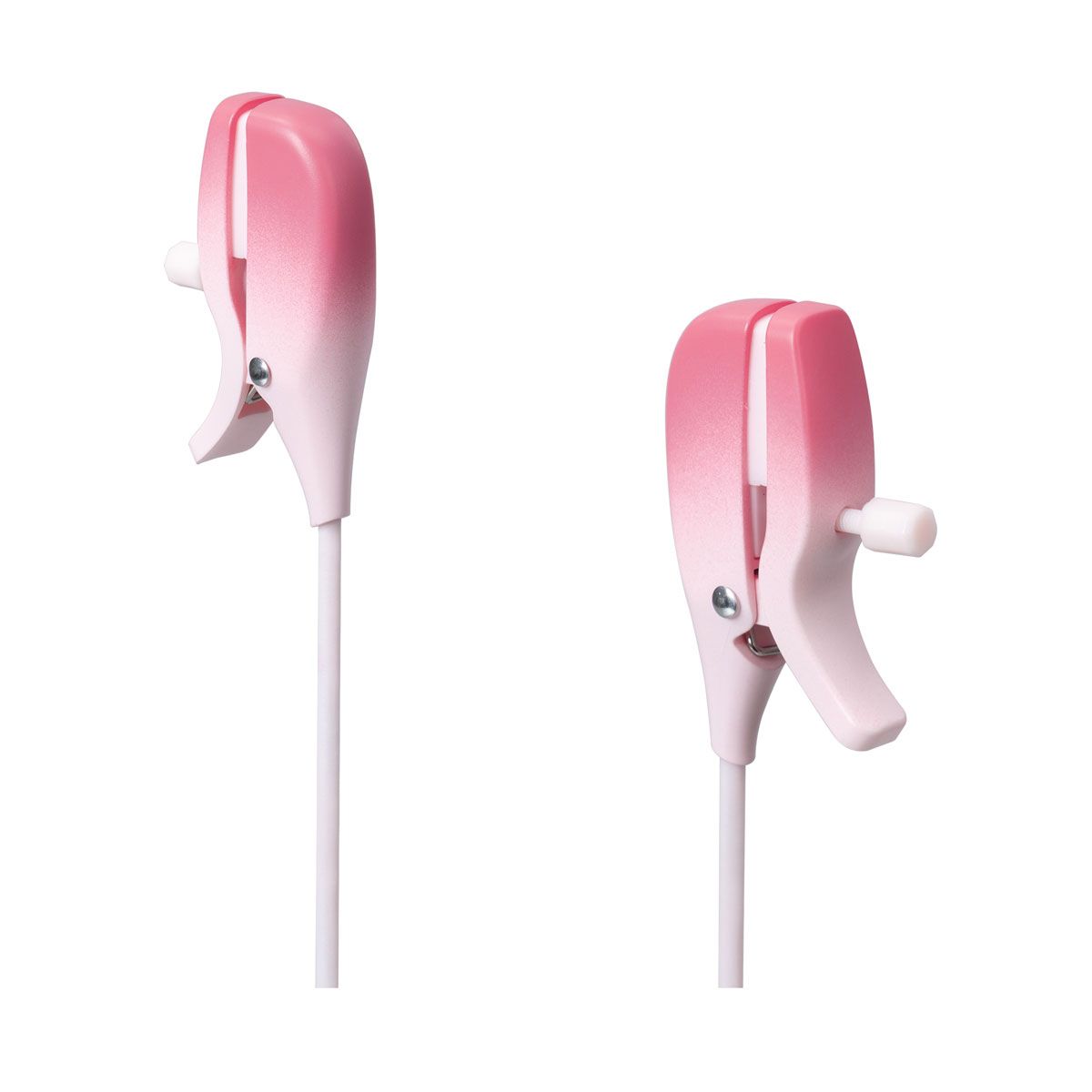 Lovense Gemini Vibrating Nipple Clamps, Close Up View of Clamps