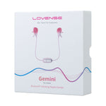 Lovense Gemini Vibrating Nipple Clamps, Product Box, Front Left Angle
