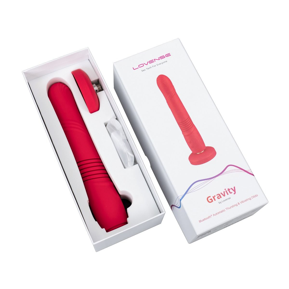 Lovense Gravity Thrusting & Vibrating Dildo, Open Box