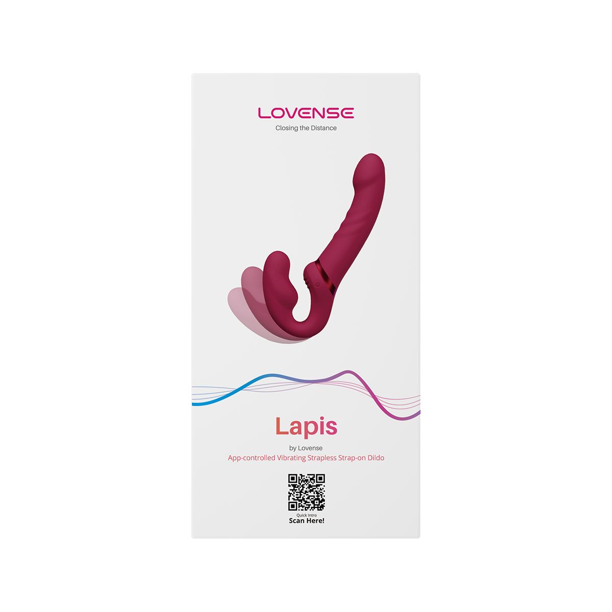 Lovense Lapis Vibrating Strapless Strap-On Dildo