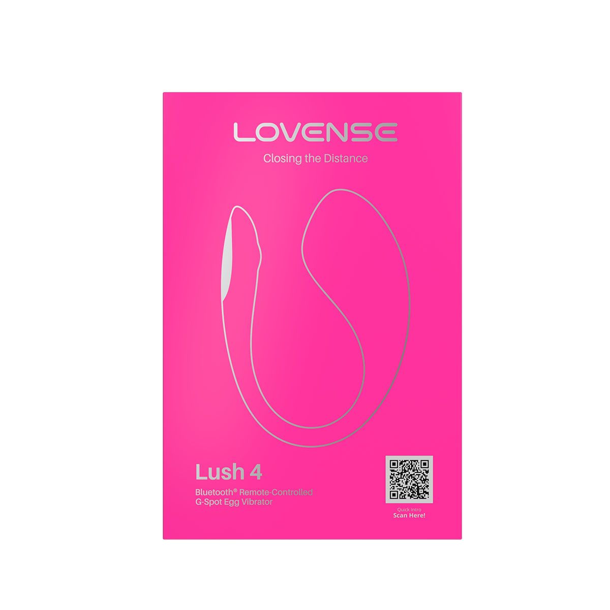 Lovense Lush 4 G-Spot Egg Vibrator, Product Box, Front View