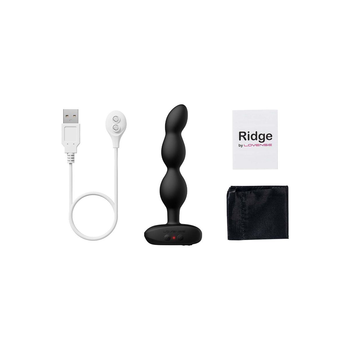 Lovense Ridge Rotating & Vibrating Anal Beads, Box Contents