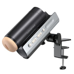 Lovense Solace Pro Automatic Male Stroker, Product on Mount and Adjusted Down