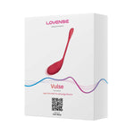 Lovense Vulse Thrusting Egg Vibrator, Product Box, Front Right Angle