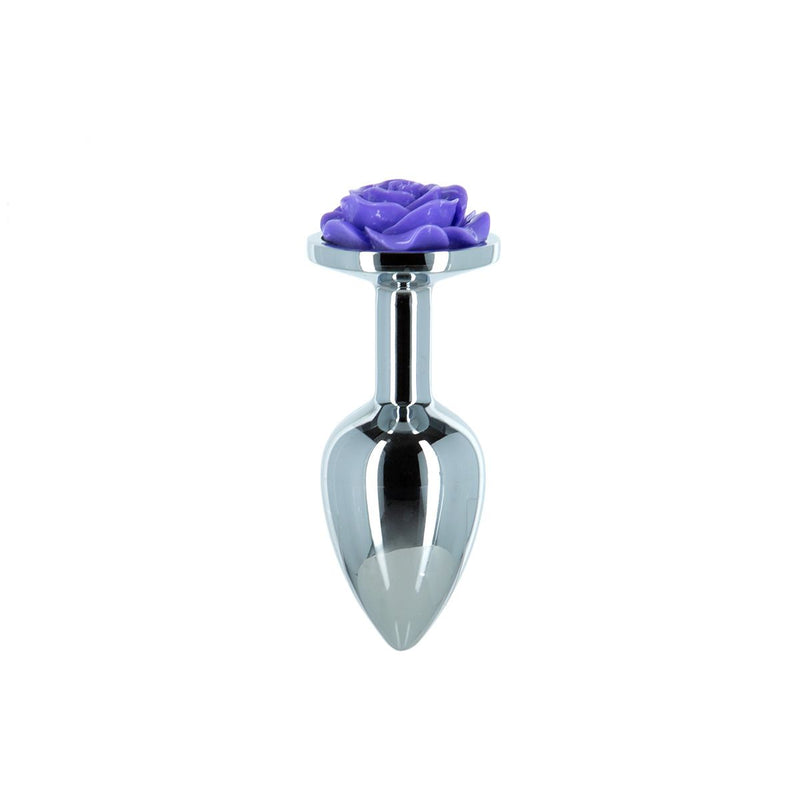 Lux Active Purple Rose Butt Plug, Product Image, Front
