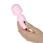 M'Lady Mini Vibrating Massage Wand, Pink, Massage Wand in Hand