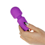 M'Lady Mini Vibrating Massage Wand, Purple, Massage Wand in Hand