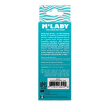 M'Lady Mini Vibrating Massage Wand, Teal, Product Box, Back
