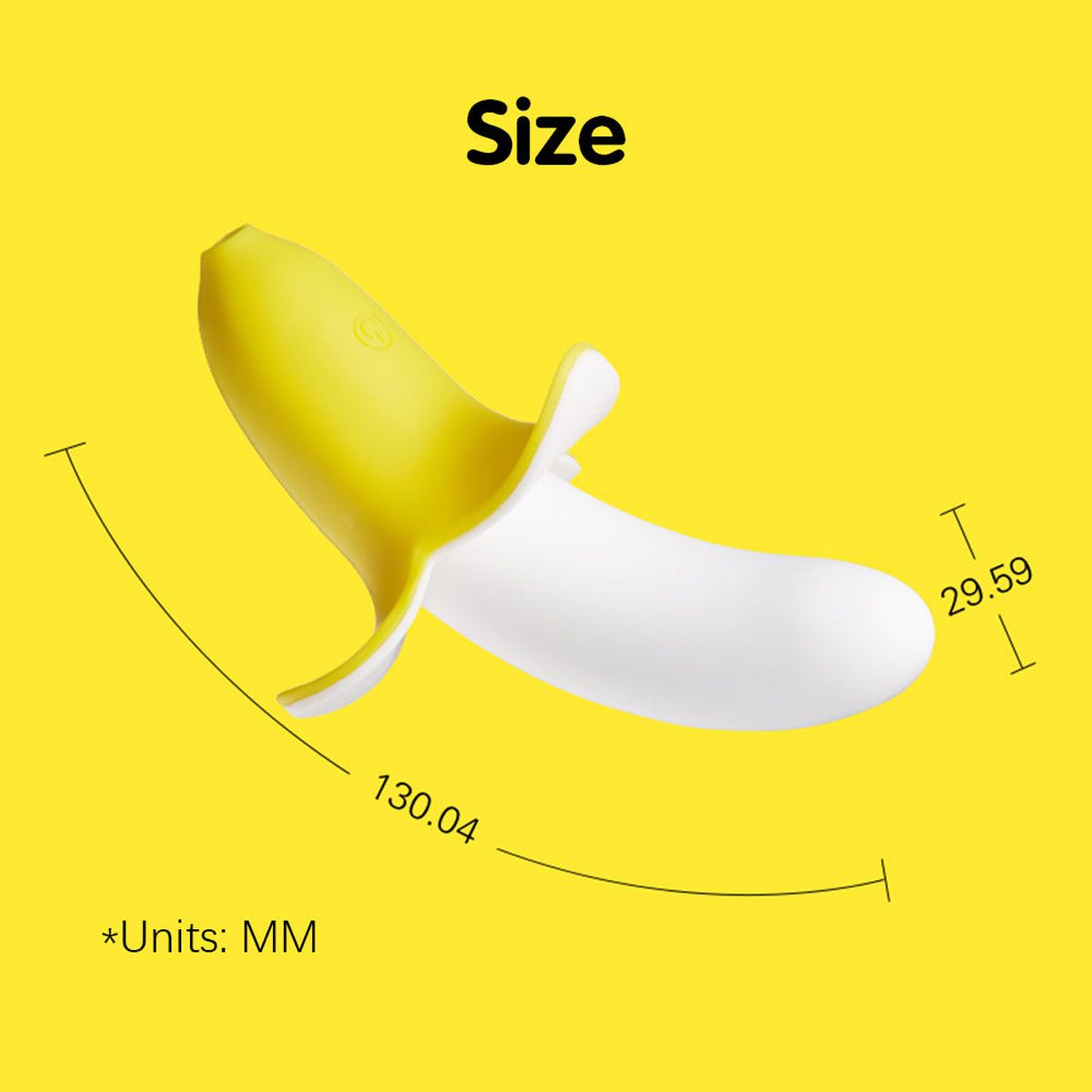 Mini Banana Vibrator, Product Measurements