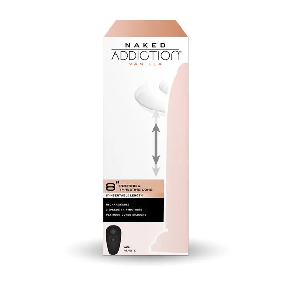 Naked Addiction 8-Inch Rotating & Thrusting Dildo