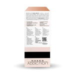 Naked Addiction 9-Inch Bendable Silicone Dildo, Vanilla, Product Box, Back