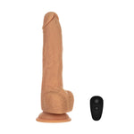 Naked Addiction 9-Inch Thrusting Dildo, Caramel, Product Image, Dildo with Remote