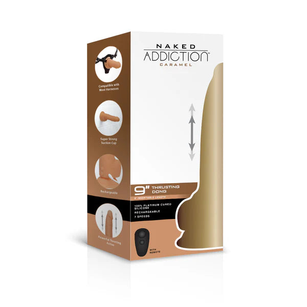 Naked Addiction 9-Inch Thrusting Dildo
