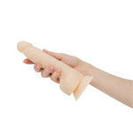 Naked Addiction 9-Inch Thrusting Dildo, Vanilla, Dildo in Right Hand