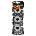 Oxballs Atomic Jock Ringer 3-Pack Cock Rings, Clear, Product Package, Front