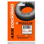 Oxballs Axis Gripper Lock-Ribs Cock Ring, Orange, Product Package, Back
