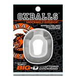Oxballs Big D Shaft Grip Cock Ring, Clear, Product Package, Front