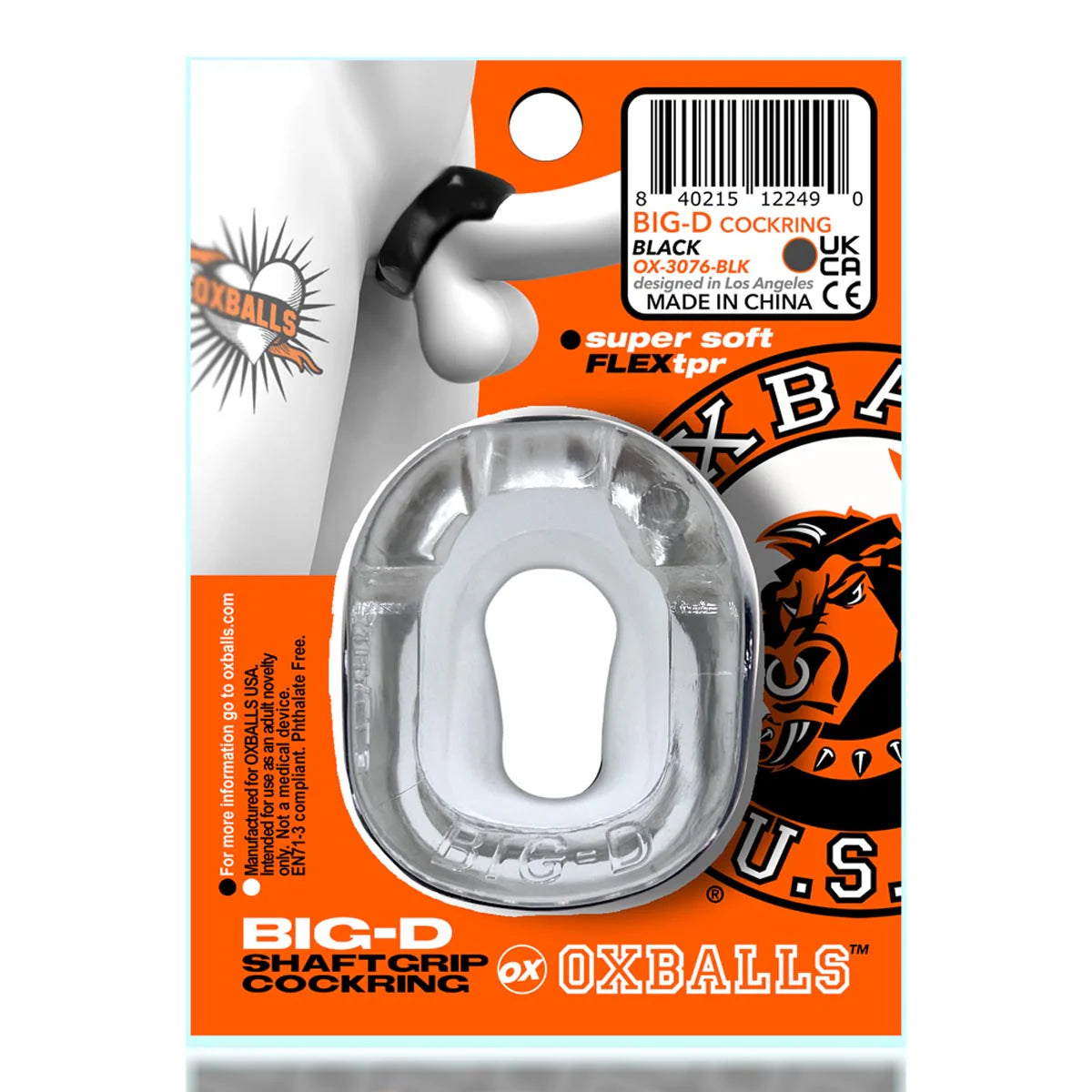 Oxballs Big D Shaft Grip Cock Ring