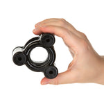 Oxballs Heavy Squeeze Weighted Squeeze Ballstretcher, Black, Ball Stretcher in Hand