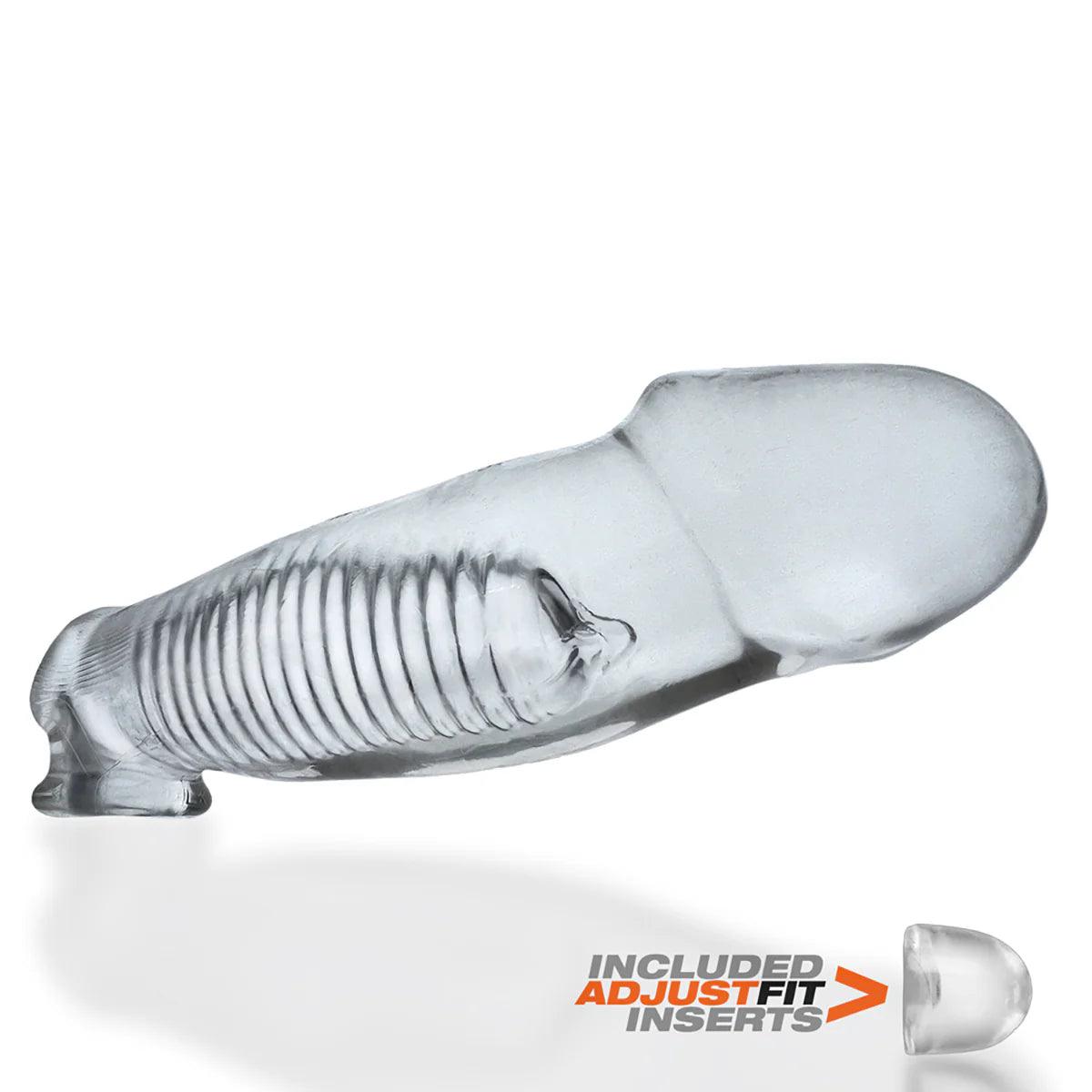 Oxballs Hulk AdjustFit Cock Sheath, Clear, Product Image, Front Angle