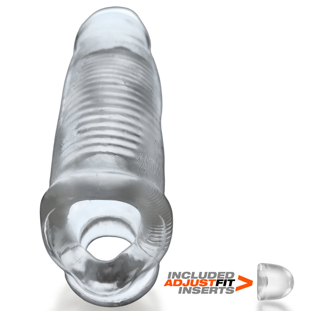 Oxballs Hulk AdjustFit Cock Sheath, Clear, Product Image, Back View