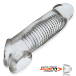 Oxballs Hulk AdjustFit Cocksheath, Clear, Product Image, Side Diagonal View
