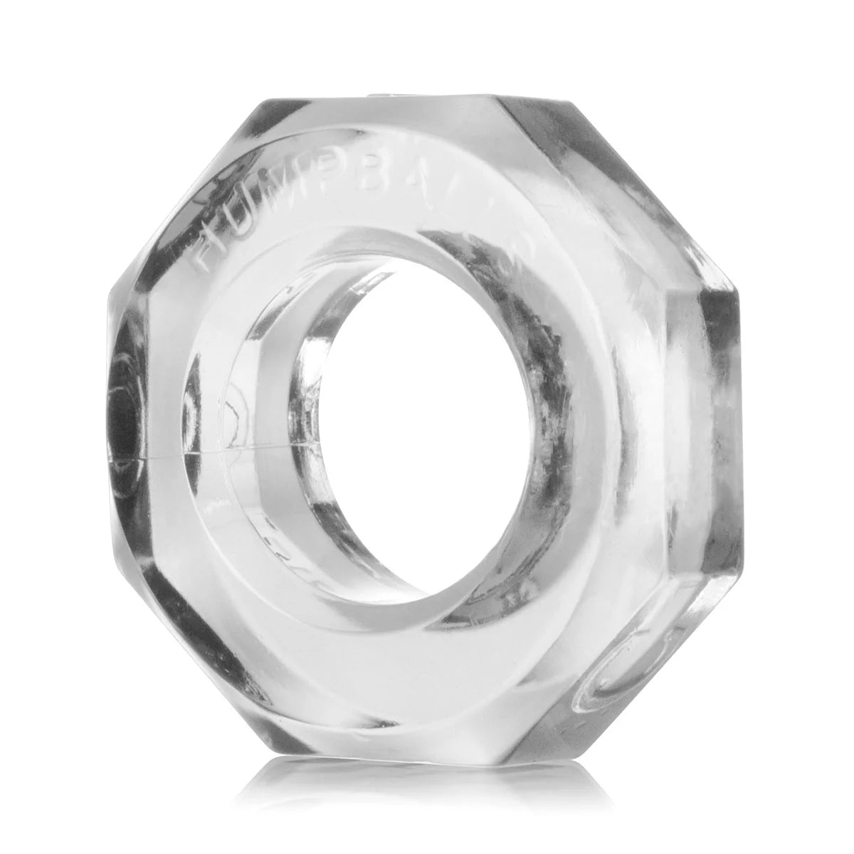 Oxballs Humpballs Cock Ring, Clear, Product Image, Front Angle
