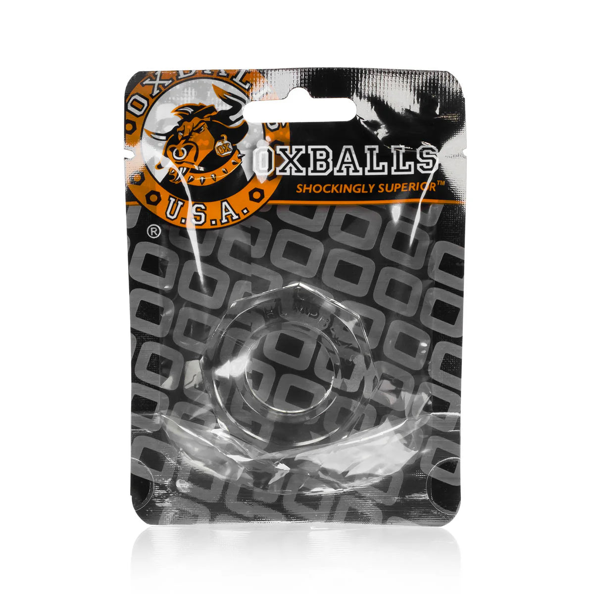 Oxballs Humpballs Cock Ring, Clear, Product Package, Front